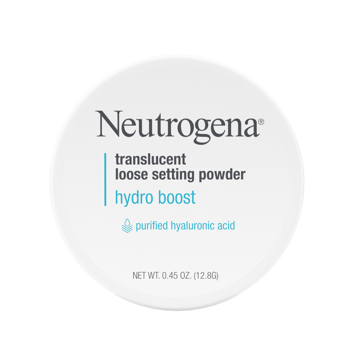 Neutrogena Hydro Boost Translucent Loose Setting Powder with Purified Hyaluronic Acid for Smooth Skin, Blurs Imperfections and Sets Makeup, Lightweig