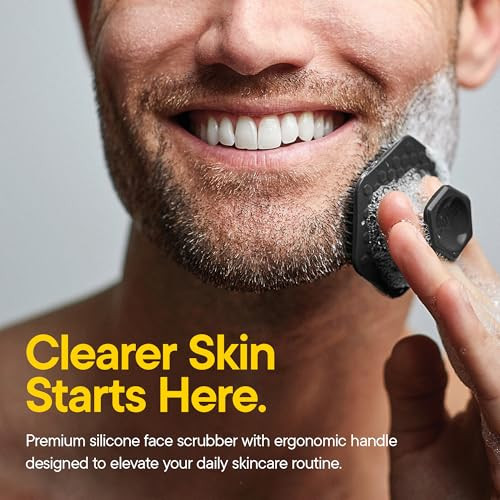 Tooletries Silicone Face Scrubber Facial Cleansing Brush Charcoal