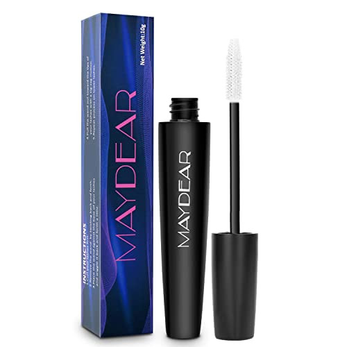 Maydear White Mascara Volumizing Curling And Lengthening Mascara For Intense Definition And Long Lasting Smudge Proof Wear Perfect For Party