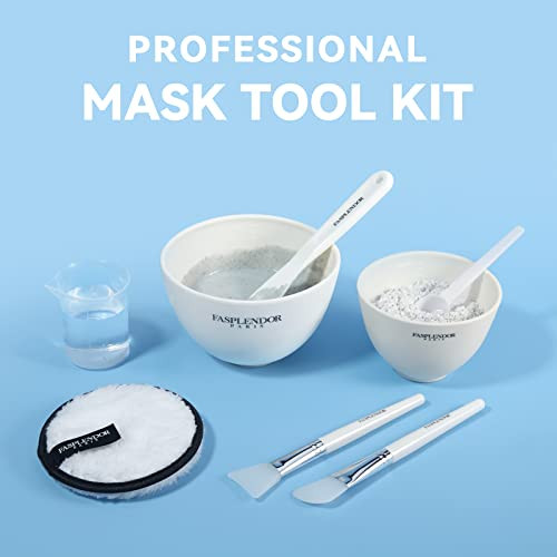 Fasplendor Face Mask Mixing Bowl Set With Facial Bowls And Brushes