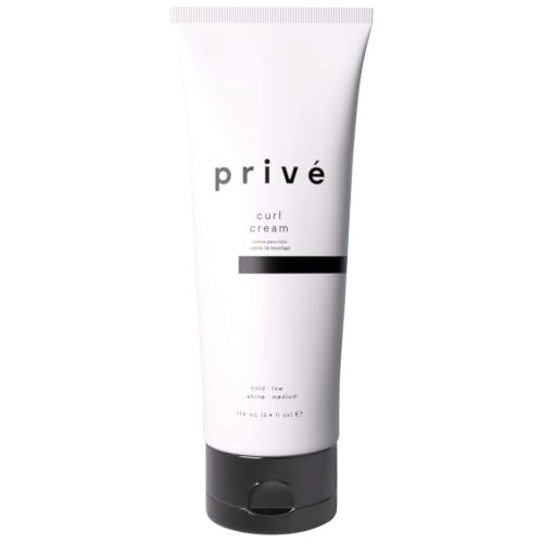 Prive Curl Cream For Curly Hair Frizz Control And Curl Defining 5.9 Oz