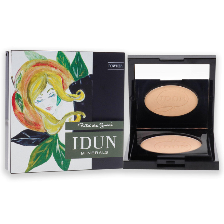 Idun Minerals Setting Finishing Powder Natural Pigmented Full Coverage Formula Semi Matte Finish Velvety And Smooth Pressed Cruelty Free