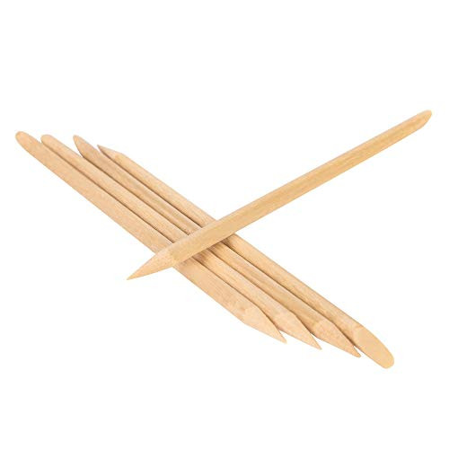 Roomir 100Pcs Orange Sticks For Nails 4.5 Inch Wooden Cuticle Pusher And Remover Set Non Toxic Skin Safe Wood Tools For Manicure And