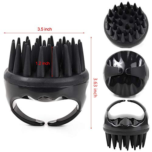 Btyms Silicone Scalp Scrubber Shampoo Brush With Extra Long Bristles Hair Scalp Massager Scalp Brush For Hair Growth And Dandruff Removal