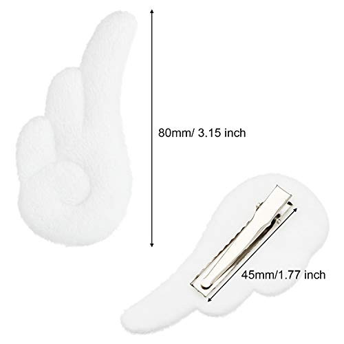 Willbond 3 Pairs Halloween Angel Wing Hair Clips Cute Cartoon Hair Barrette