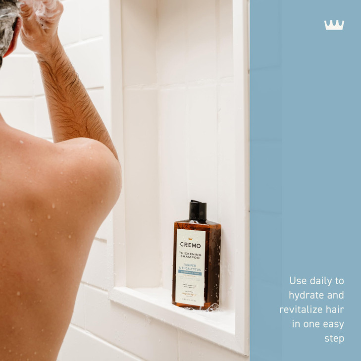 Cremo Thickening Shampoo For Men Juniper And Eucalyptus 16 Fl Oz