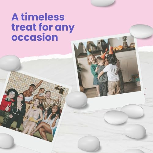 Cambie Jordan Almonds Bright White Candy Almond Premium Roasted Almonds With A Sweet Sugar Coating For Weddings Parties And Holidays 2 Lb
