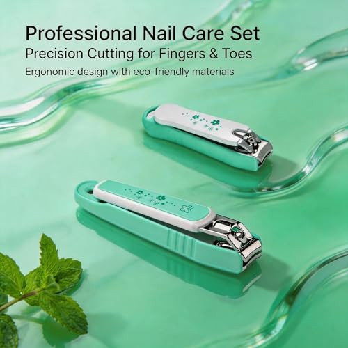 Pafason Nail Clipper Set Curved Blade Fingernail And Toenail Cutter