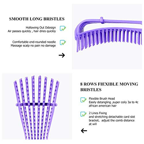Urtheone Detangling Brush For Black Natural Hair 3A 4C Curly Afro Brush