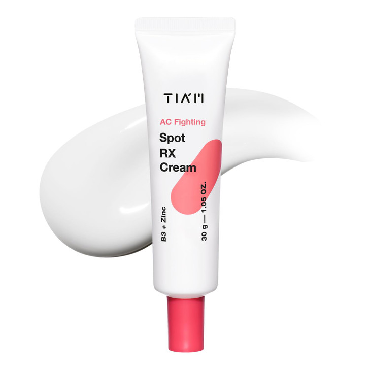 Tiam Ac Fighting Spot Rx Cream 1.05 Oz Intensive Blemish And Redness Care With Spicules And 10 Percent Niacinamide Even Skin Tone Suitable