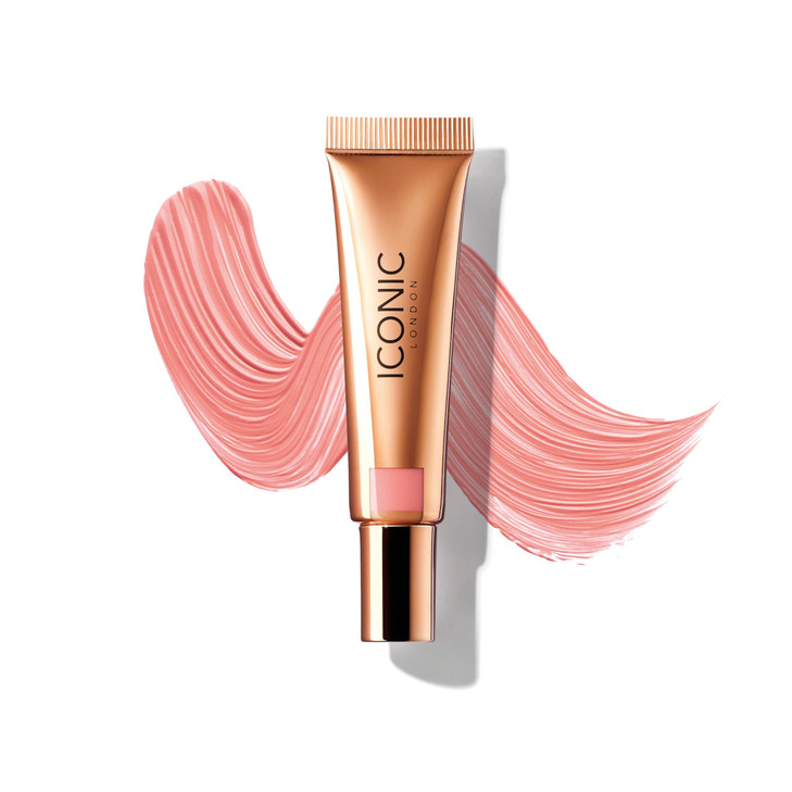 Iconic London Sheer Blush Lightweight Liquid Cream Blush Cruelty Free Vegan Makeup Rose Riot Light Pink 0.42 Fl Oz