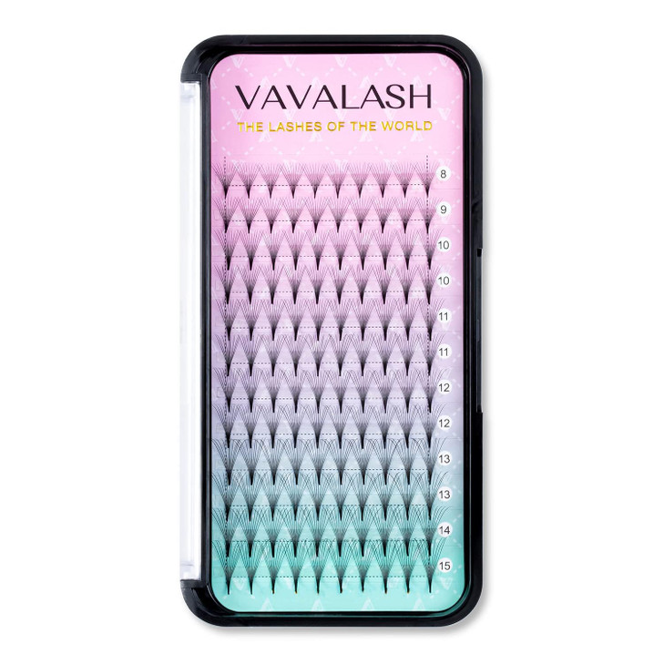 Eyelash Extensions 3D 4D 5D 6D 8D 9D 10D Thickness 0.07 Per 0.1 C D Curl Eyelashes Middle Stem Premade Fans Russian Volume Lash Extensions