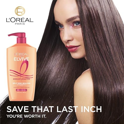 L Oreal Paris Elvive Dream Lengths Shampoo And Conditioner Set Seals Split Ends Hydrating And Strengthening Hair Repair Fine Castor Oil And