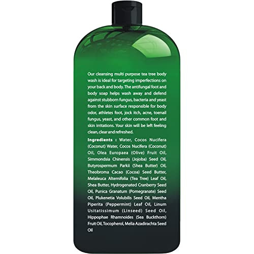 First Botany 100 Percent Natural Tea Tree Body And Foot Wash Fights With Corns Calluses Dandruff And Warts Nail Issues Athletes Foot Acne