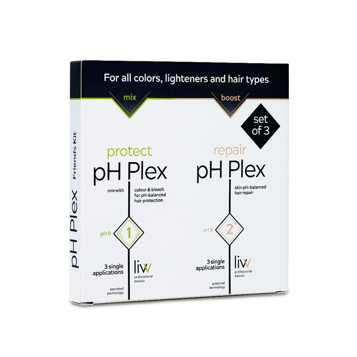 Liw Ph Plex Steps 1 And 2 Protect And Repair Hair Care Treatment Use With Home Hair Color And Bleach Products Salon Quality Professional