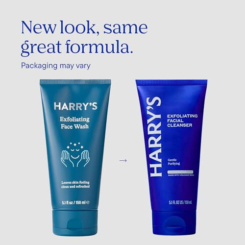 Harry S Exfoliating Face Wash For Men 5.1 Fl Oz 3 Pack