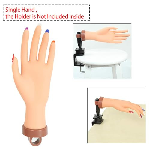 Fu Shen Practice Hand For Acrylic Nails Mannequin Hands For Nails Practice Nail Art Hand Nail Training Hand Nail Fake Hand Nail Hand
