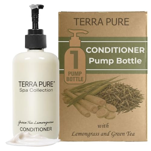 Terra Pure 10.14 Oz Hotel Conditioner Pump Bottle Bulk Hotel Toiletries