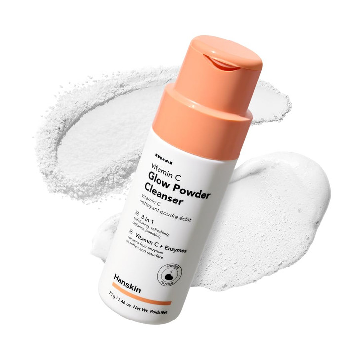 Hanskin Vitamin C Glow Powder Cleanser Enzyme Powder Face Wash 2.36 Fl Oz