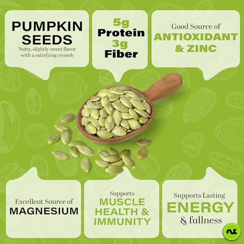 Nut Cravings Roasted And Salted Pumpkin Seeds 16Oz 1 Lb Pepitas