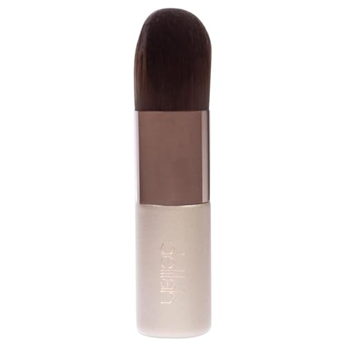 Delilah Foundation Kabuki Complexion Brush Synthetic Fibre Liquid Blending And Buffing Makeup Tool Wooden Handle For All Skin Type Cruelty