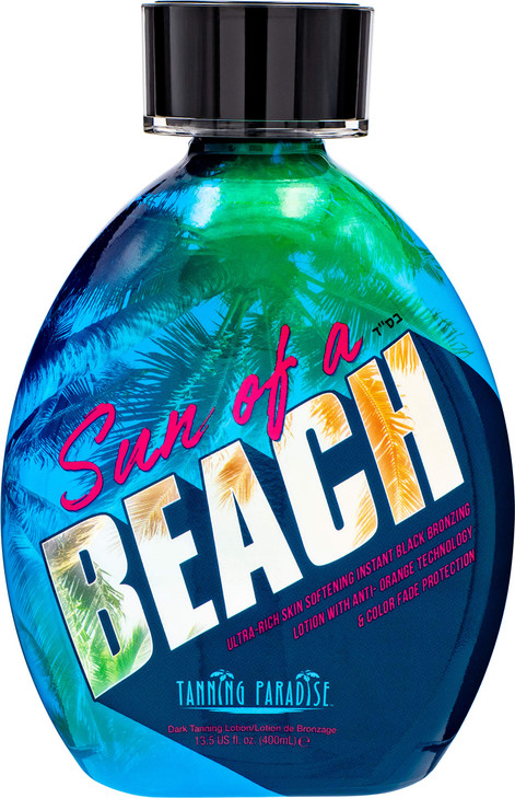 Tanning Paradise Sun Of A Beach Instant Black Bronzing Vitamin Rich Tanning Lotion 13.5Oz
