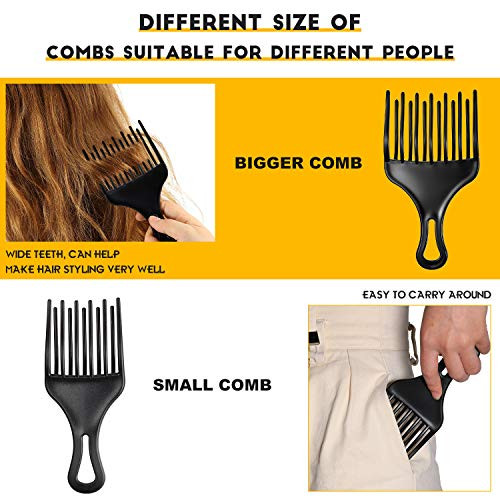2 Pieces Hair Pick Curly Hair Afro Pick Comb