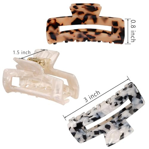 Magicsky Hair Claw Clips For Women Thick Thin Hair Updos Tortoise Shell