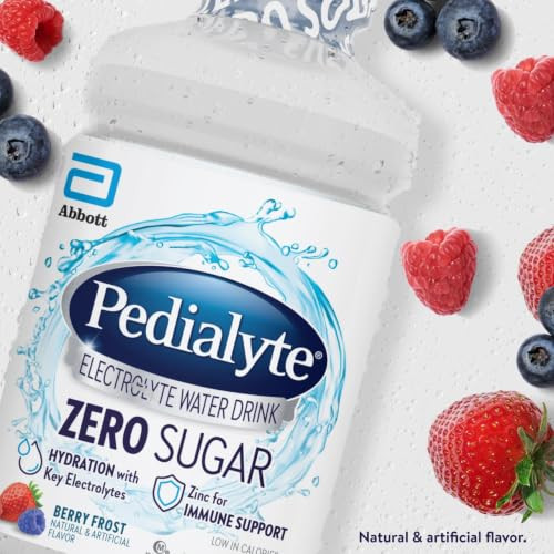 Pedialyte Electrolyte Water With Zero Sugar Hydration Drink 1 Liter 4Pk
