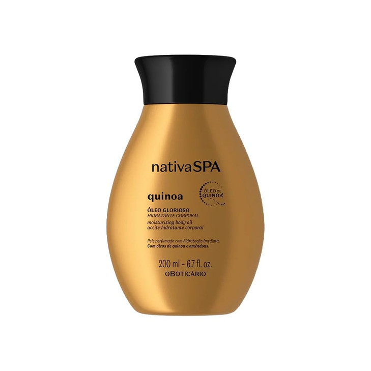 Nativa Spa Brazilian Body Oil 6.7 Oz Moisturizing And Firming Quinoa