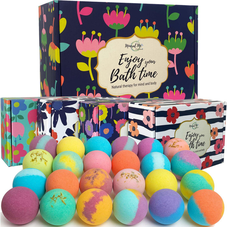 Bath Bombs For Women Gift Set 24 Natural And Organic Bath Bombs For Girls