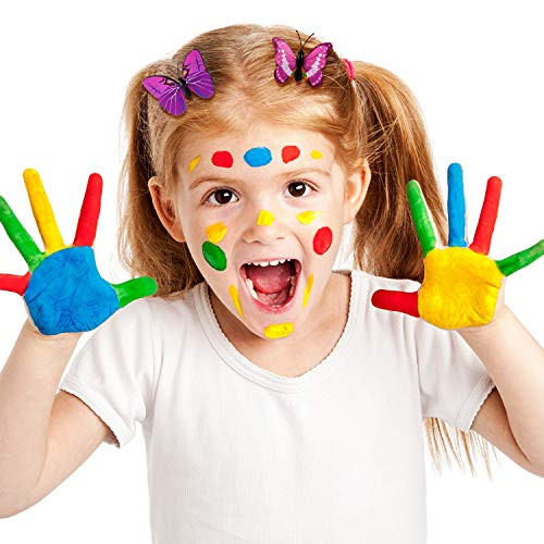 Boao 36 Pcs Halloween Butterfly Hair 3D Clips Colorful 6 Colors