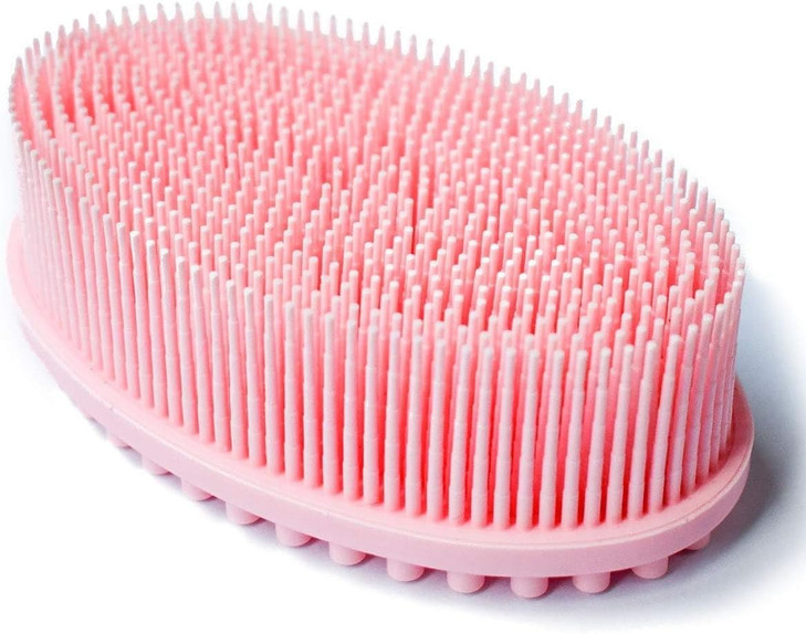 Exfoliating Silicone Body Scrubber Silicone Bath Brush Glowing Skin Silicone Shower Loofah For Gentle Exfoliating Long Lasting Lathers Well
