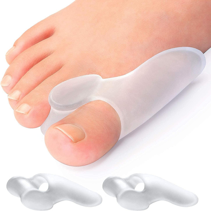 Promifun Bunion Cushion Protector 10 Packs Of Bunion Corrector Pads With Separator For Big Toe Gel Shield For Foot Pain Relief Calluses