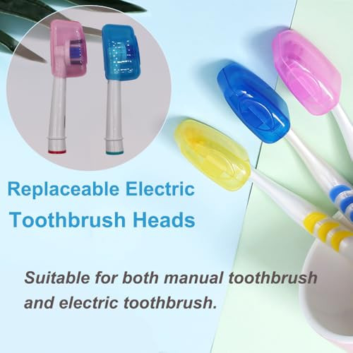 V Top 20 Pack Travel Toothbrush Head Covers Portable Toothbrush Pod Caps Case Protector For Home And Outdoor