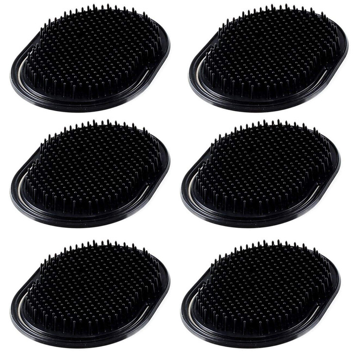 6Pcs Shampoo Pocket Comb Massage Hair Comb Pocket Palm Brush Comb Portable Hair Comb Beard Comb Creative Scalp Brush Pocket Combs For Men