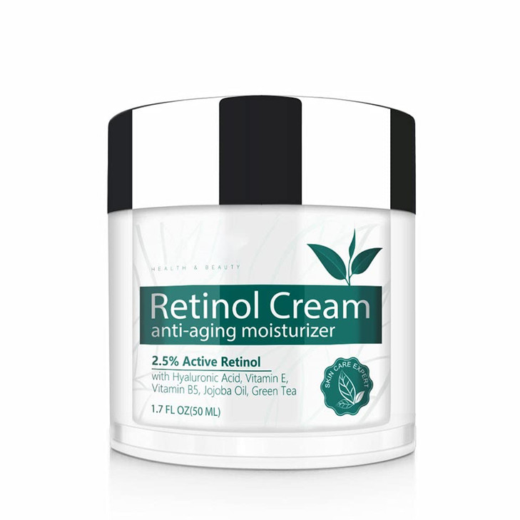 Retinol Cream For Face Face Moisturizer With 2.5 Percent Retinol Hyaluronic Acid Day And Night Anti Aging Moisturizing Cream For Women And