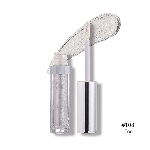 Coalitione Liquid Eyeshadow 12 Colors Long Lasting Waterproof Shimmer Glitter Matte Finish Girls Silver For Party Festival Makeup Beauty
