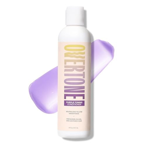 Overtone Haircare Purple Toning Conditioner Neutralizes Brassiness 8 Oz