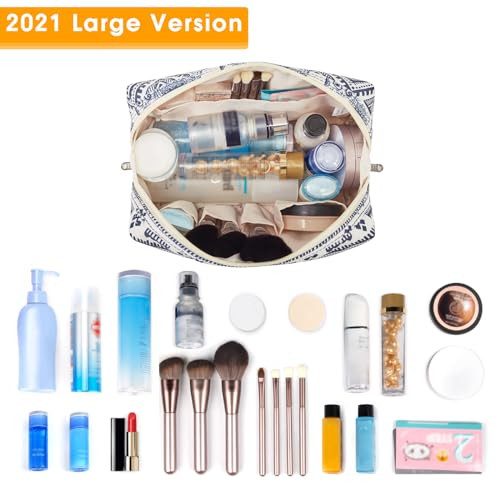 Narwey Makeup Bag Travel Toiletry Bag Cosmetic Bag For Women Girls