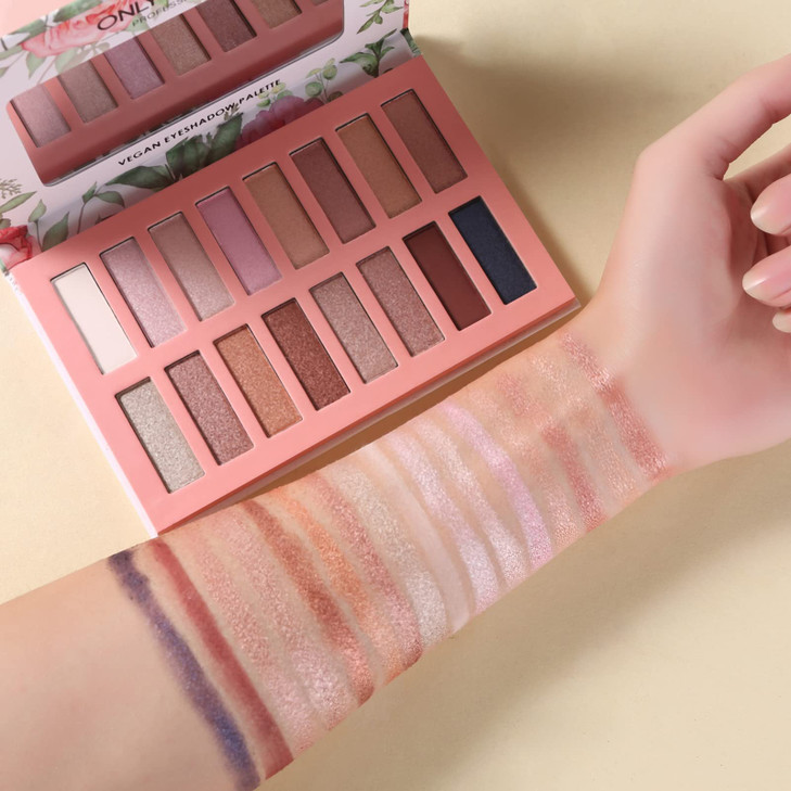 Onlybetter Organic Makeup Vegen Eyeshadow Palette With Mirror