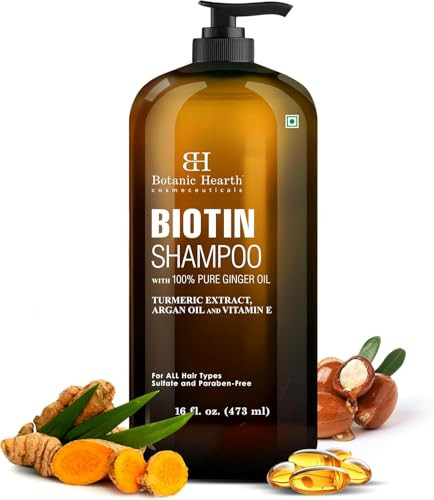 Botanic Hearth Biotin Shampoo With 100 Percent Pure Ginger Oil 16 Fl. Oz