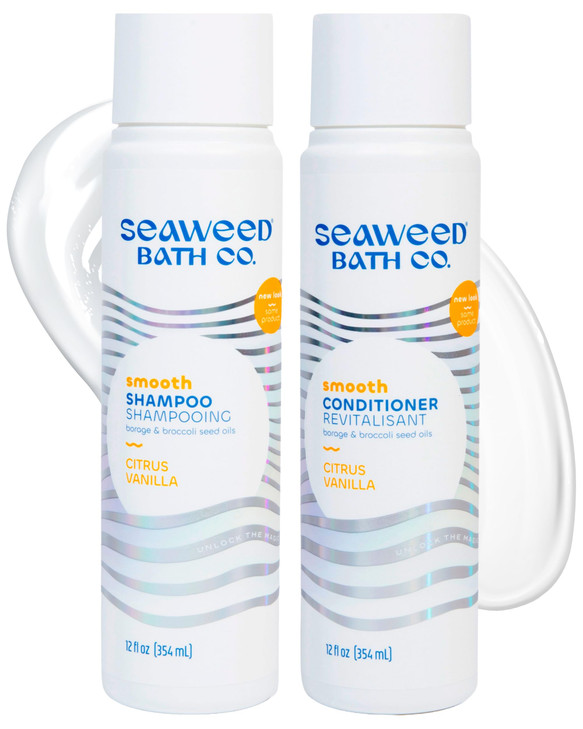 Seaweed Bath Co. Smooth Shampoo And Conditioner Set 12 Oz Pack Of 2