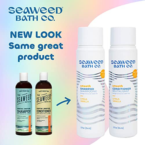 Seaweed Bath Co. Smooth Shampoo And Conditioner Set 12 Oz Pack Of 2