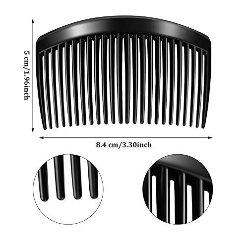 Chuangdi 12 Pcs French Side Hair Comb For Women 3 Color 23 Teeth