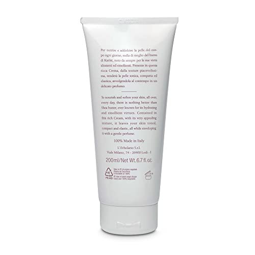 L Erbolario Shea Butter Perfumed Nourishing Hand Cream Shea Moisture Hand Cream Hydrating Coconut For Dry Hands Smoothing Glycerine 6.7 Oz