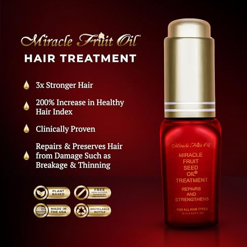 Miracle Fruit Oil Hair Care Treatment 15Ml Luxurious Hair Oil For Damaged Hair Hair Oil For Dry Damaged Hair And Growth Reduces Hair