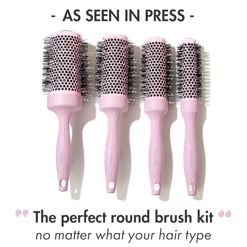 Lily England Round Brush Set For Blow Out 4 Brushes For Voluminous Blowouts