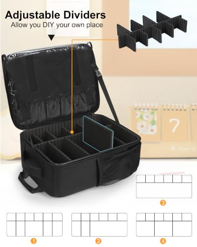Relavel Makeup Backpack Professional Travel Train Case Makeup Artist Bags