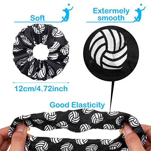 Willbond 20 Pcs Volleyball Sport Hair Scrunchies Gifts Volleyball Scrunchy